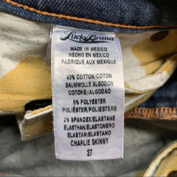 ❤️LUCKY BRAND❤️Charlie Skinny Jean❤️Size 4/27 - Picture 5 of 7
